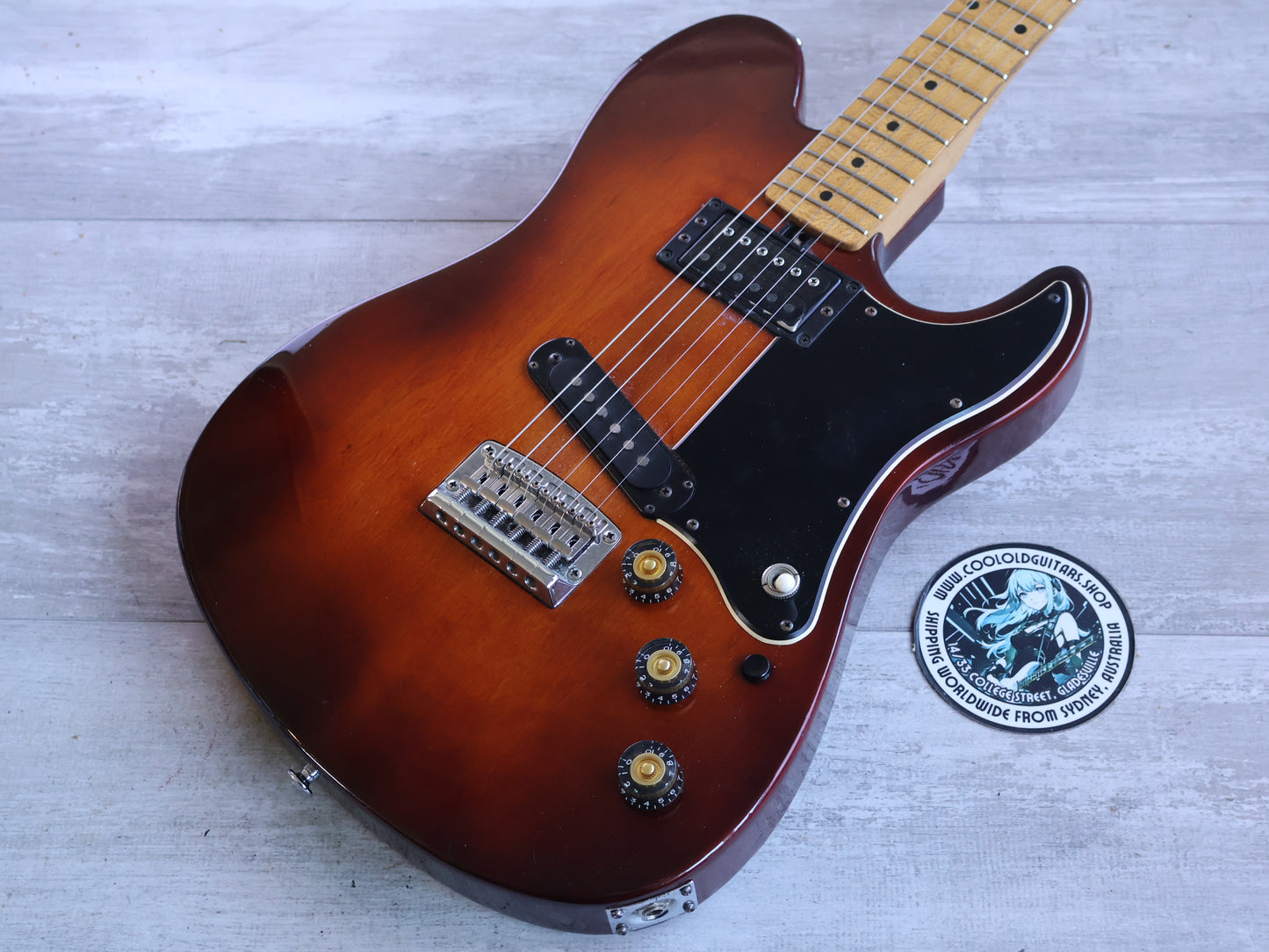 1981 Yamaha Japan SJ800 Super Jam Offset Twang-Style (Brown Stain)