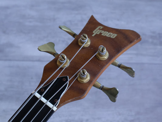 1990's Greco VBS-1200 Solid Body Violin Bass (Natural Mahogany)
