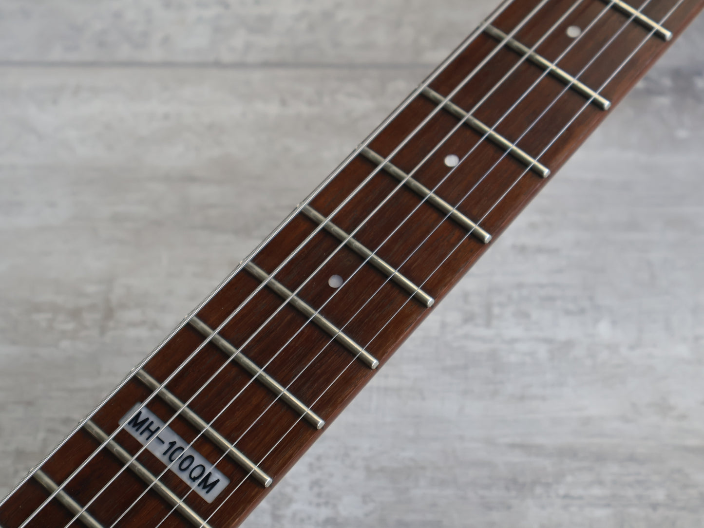 2013 LTD (by ESP) MH-100QM HH Superstrat (Quilt Green)