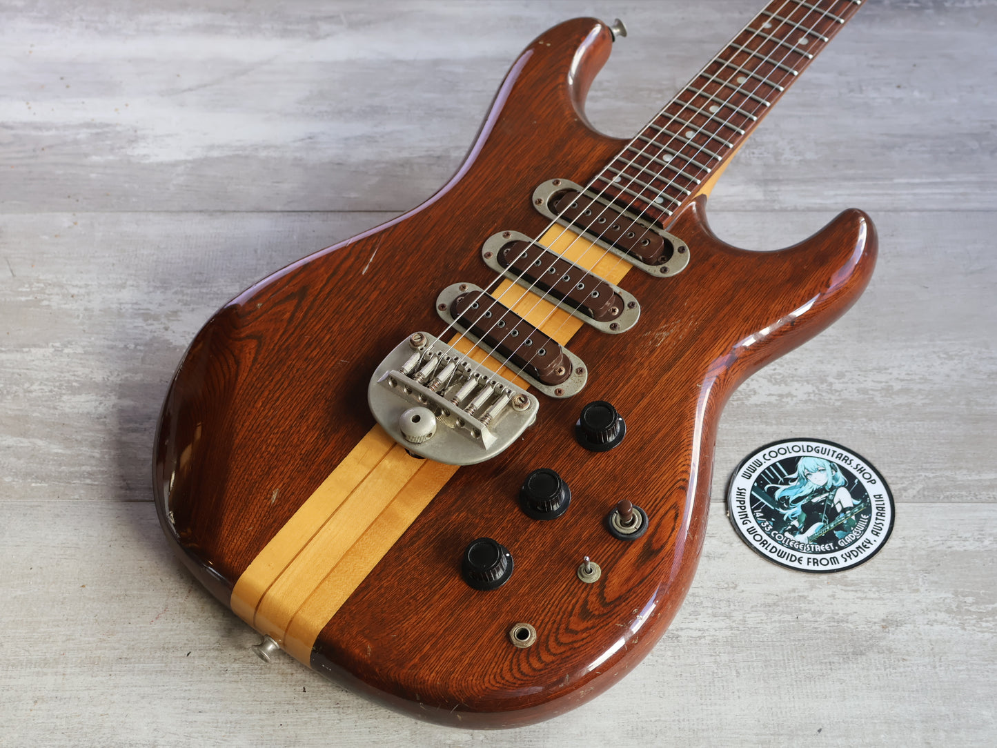 1979 Greco Japan GOII750 Neckthrough S-Style (Brown)