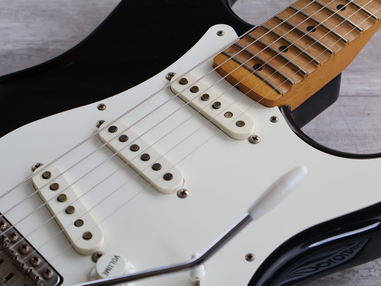 1991 Fender Japan ST57-650 '57 Reissue Scalloped Stratocaster (Black)