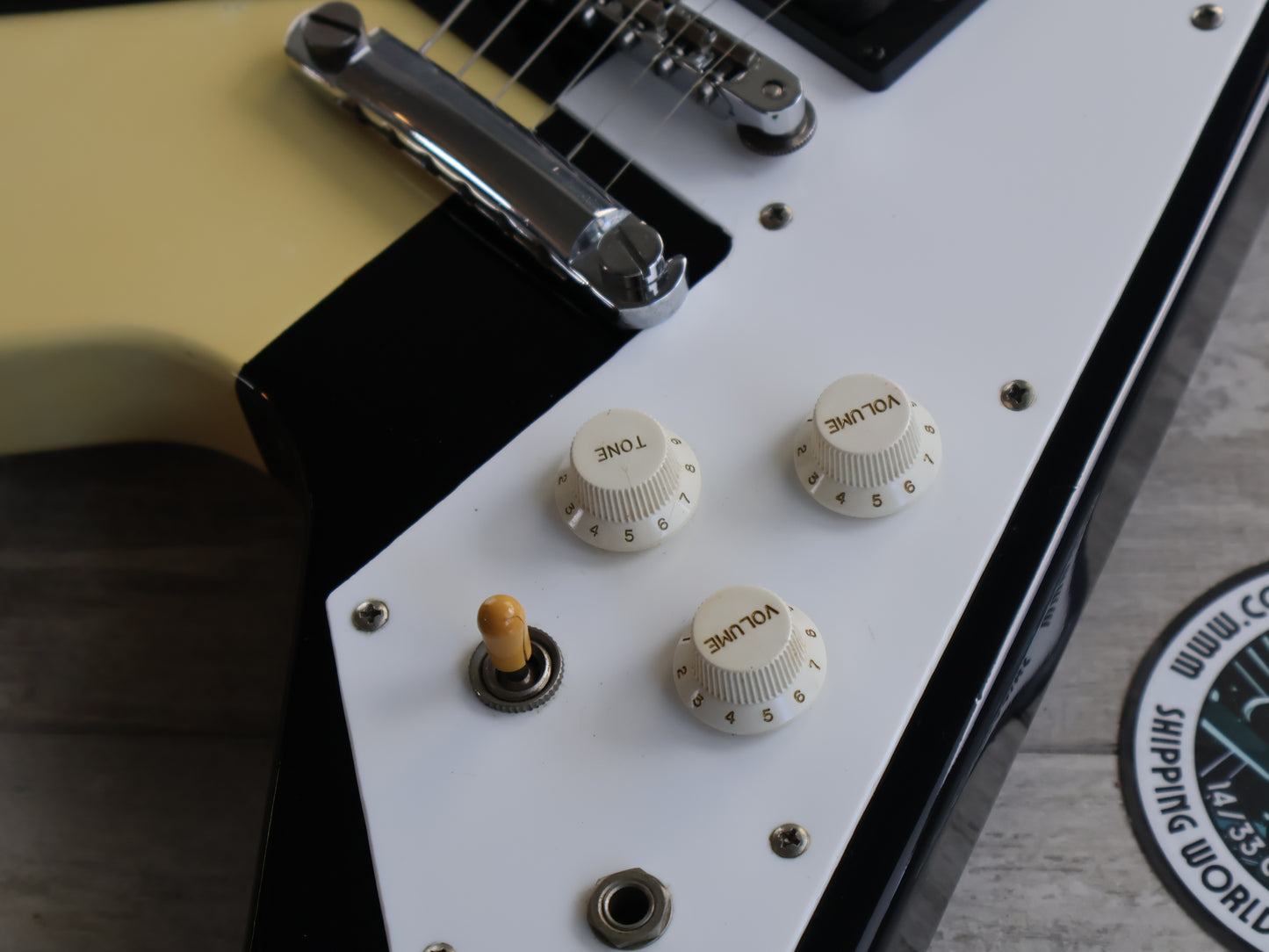 1984 Tokai Japan TFV60 Limited Edition Schenker Flying V (Black/White)