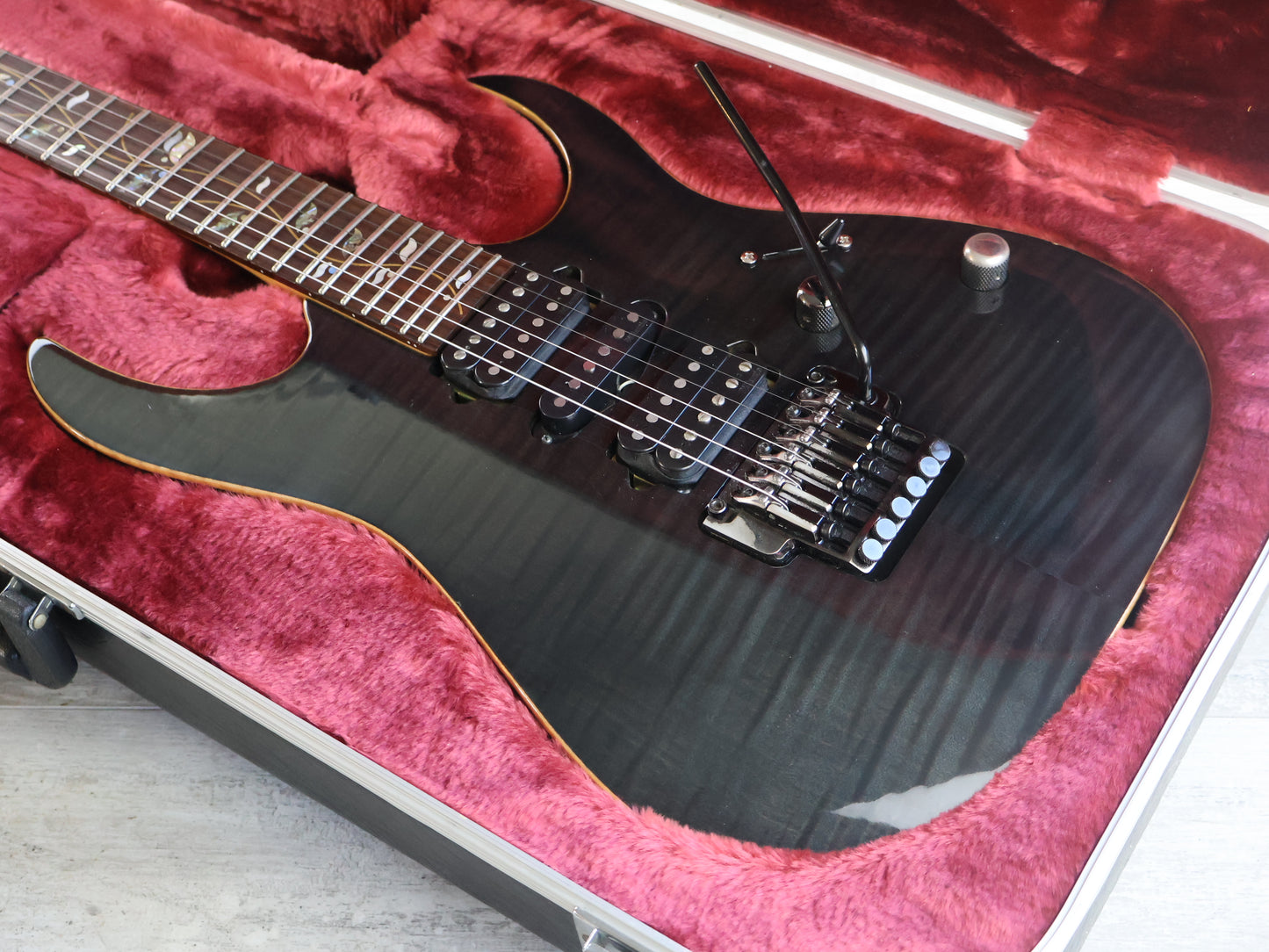 2005 Ibanez J Custom RG8270F HSH Superstrat (Black Onyx)