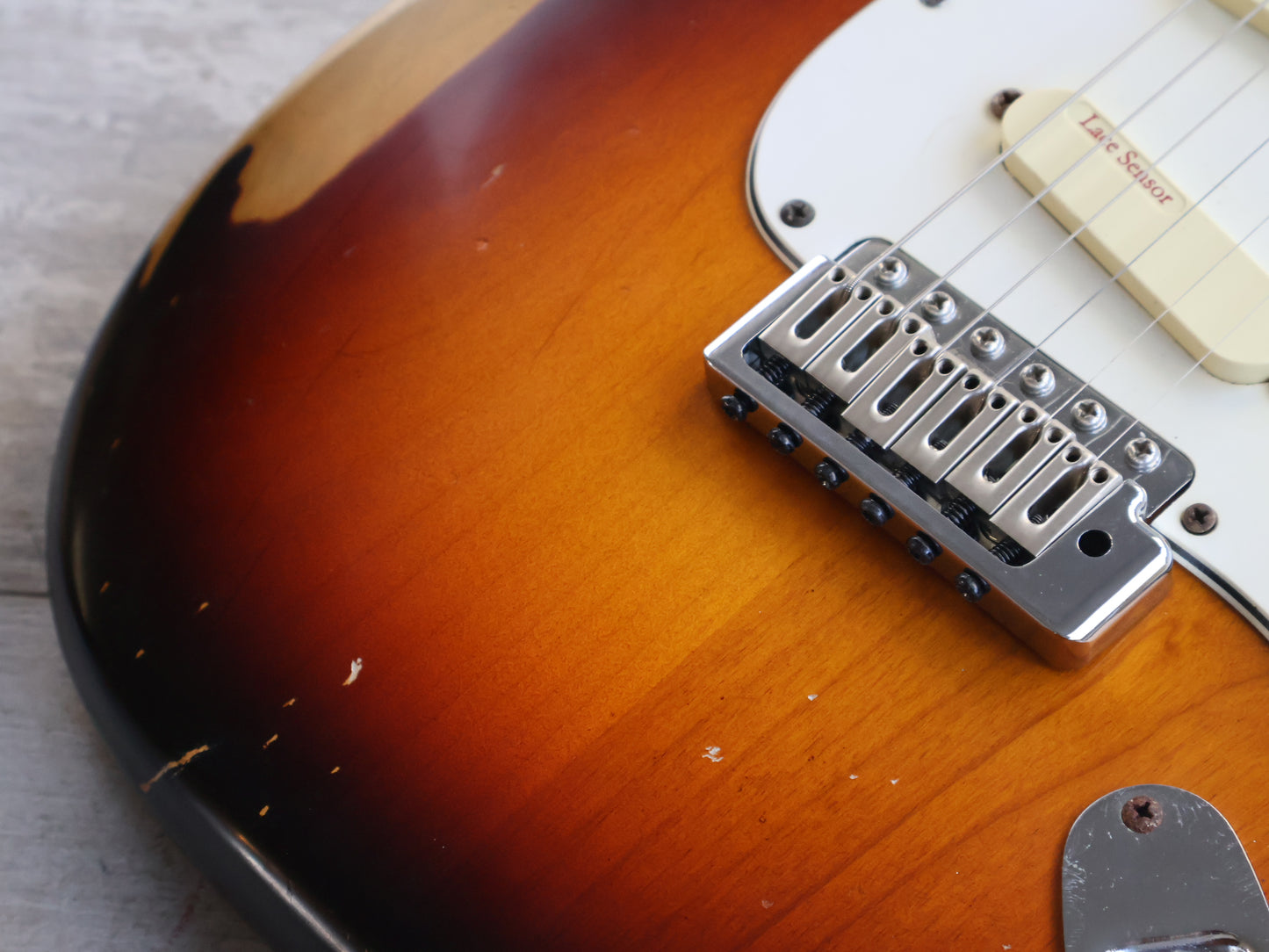 2014 Fender Stratocaster w/Japanese Body + Lace Sensors (Relic Sunburst)
