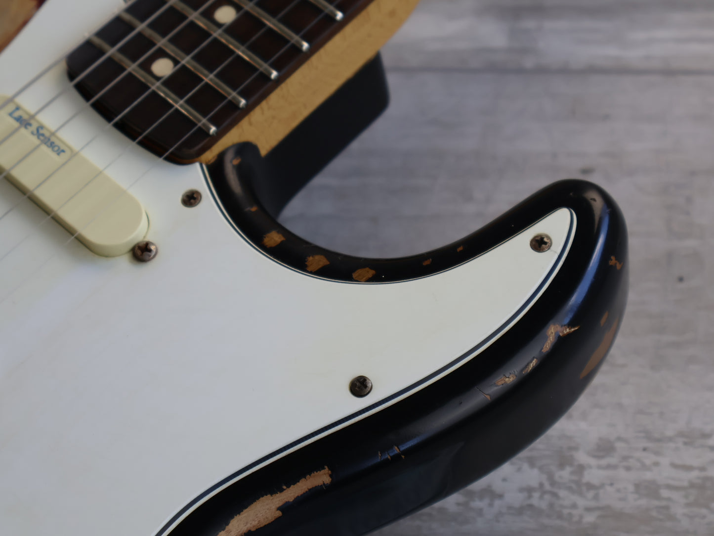 2014 Fender Stratocaster w/Japanese Body + Lace Sensors (Relic Sunburst)