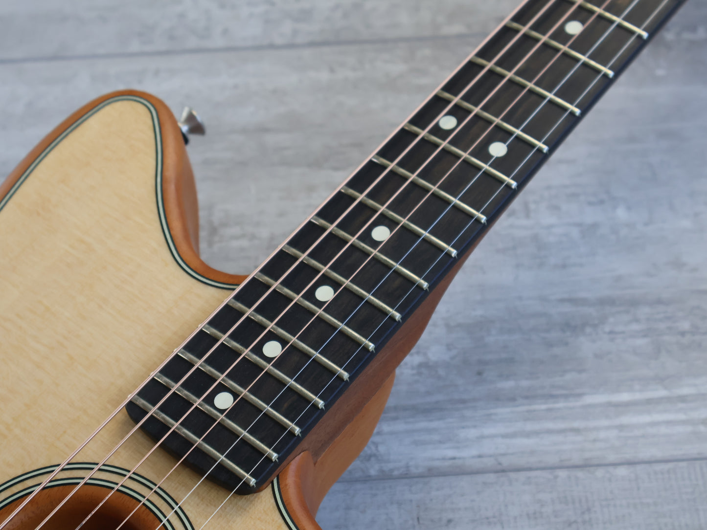 2021 Fender American Acoustasonic Jazzmaster (Natural, Ebony Fingerboard)