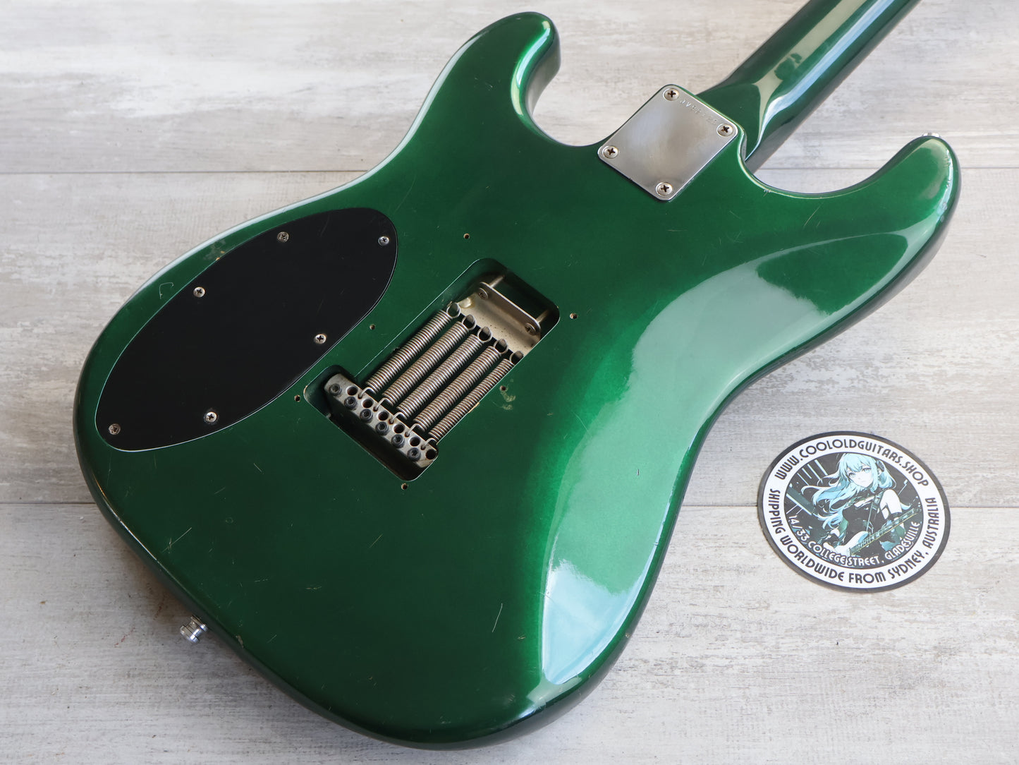 1983 Squier Japan ST652 JV Series HH Superstrat (Candy Apple Green)