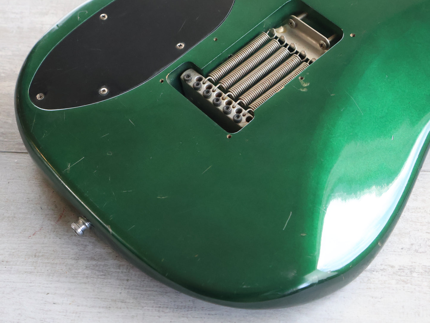 1983 Squier Japan ST652 JV Series HH Superstrat (Candy Apple Green)