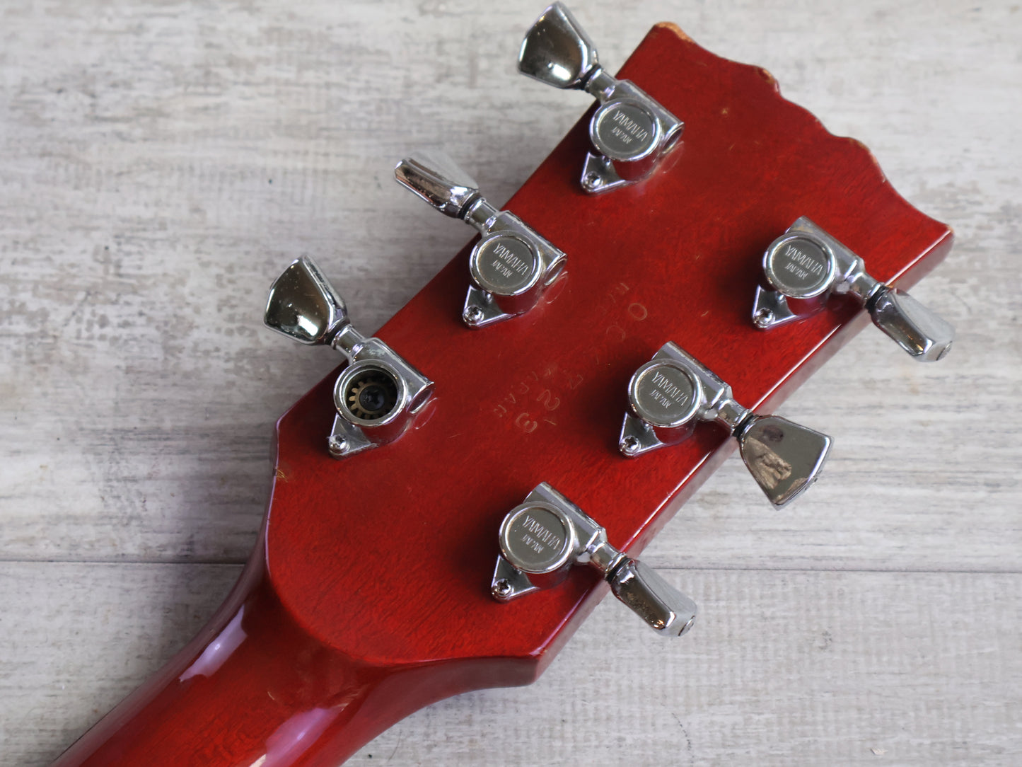 1980 Yamaha Japan SA-1000 ES-335 Semi Hollowbody Electric Guitar (Persimmon Red)
