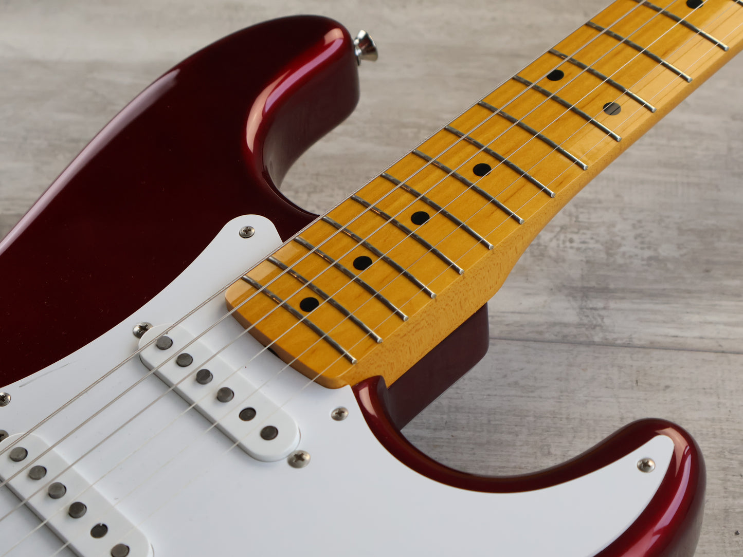 2010 Fender Japan ST57-US '57 Reissue Stratocaster w/USA Pickups (Old Candy Apple Red)