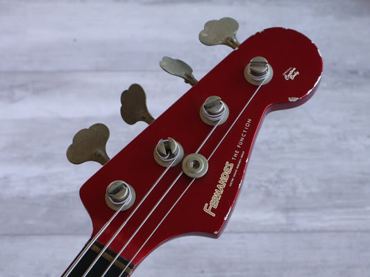 1985 Fernandes Japan FPB-PJ120 PJ Precision Bass w/EMG's (Candy Apple Red)