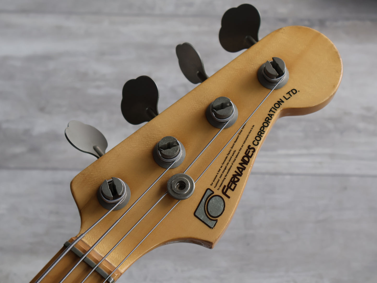 1980 Fernandes Japan FPM-80 Neckthrough Precision Bass (Cherry Sunburst)