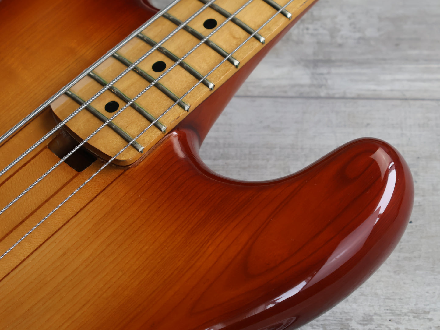 1980 Fernandes Japan FPM-80 Neckthrough Precision Bass (Cherry Sunburst)