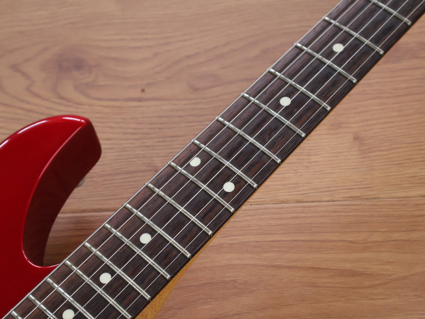 1980's Kawai Aquarius AQ-555 HHH Electric Guitars (Candy Apple Red)