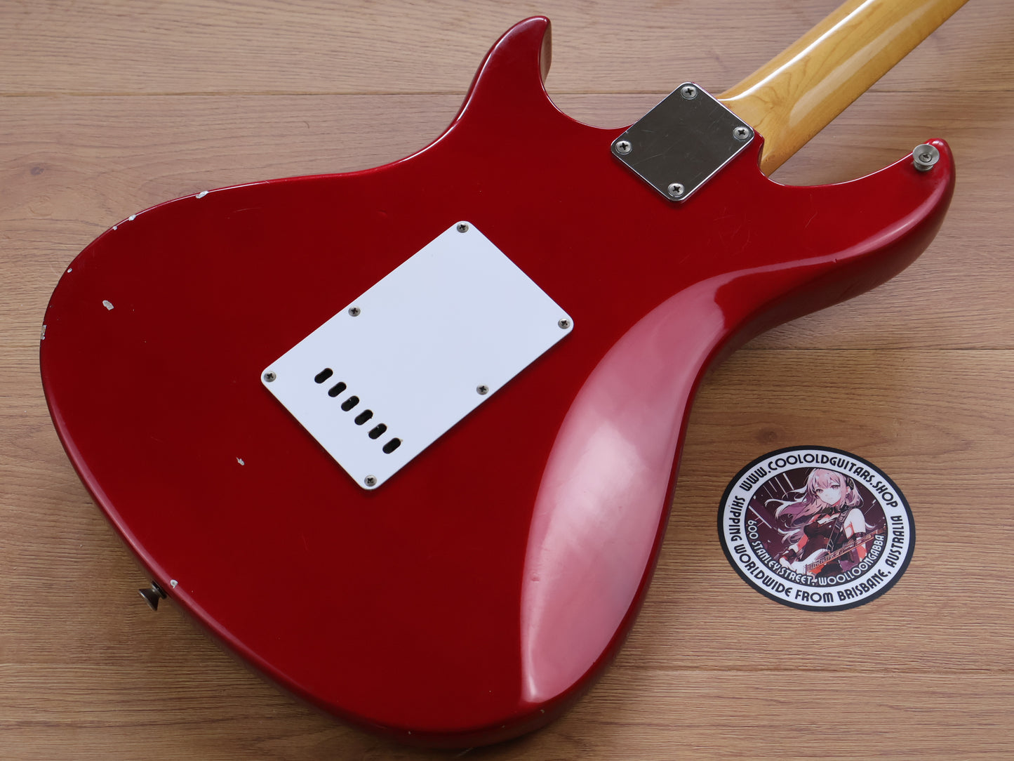1980's Kawai Aquarius AQ-555 HHH Electric Guitars (Candy Apple Red)