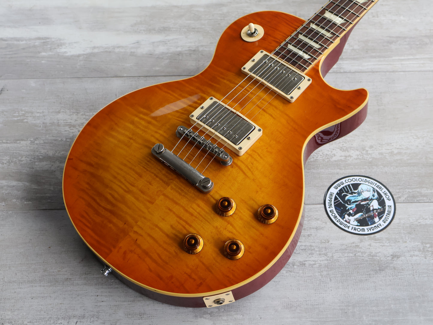 2001 Epiphone Japan LPS-90FT Les Paul Standard (Heritage Cherry Sunburst)