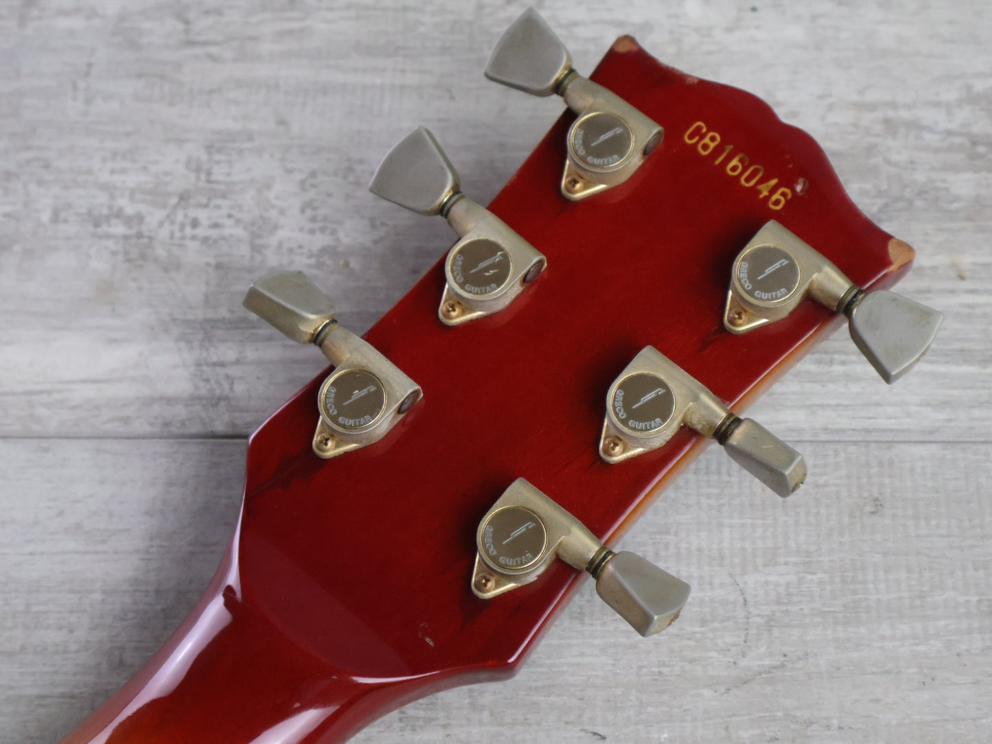 1981 Greco Japan EG-500C Super Power Les Paul Custom (Cherry Sunburst)