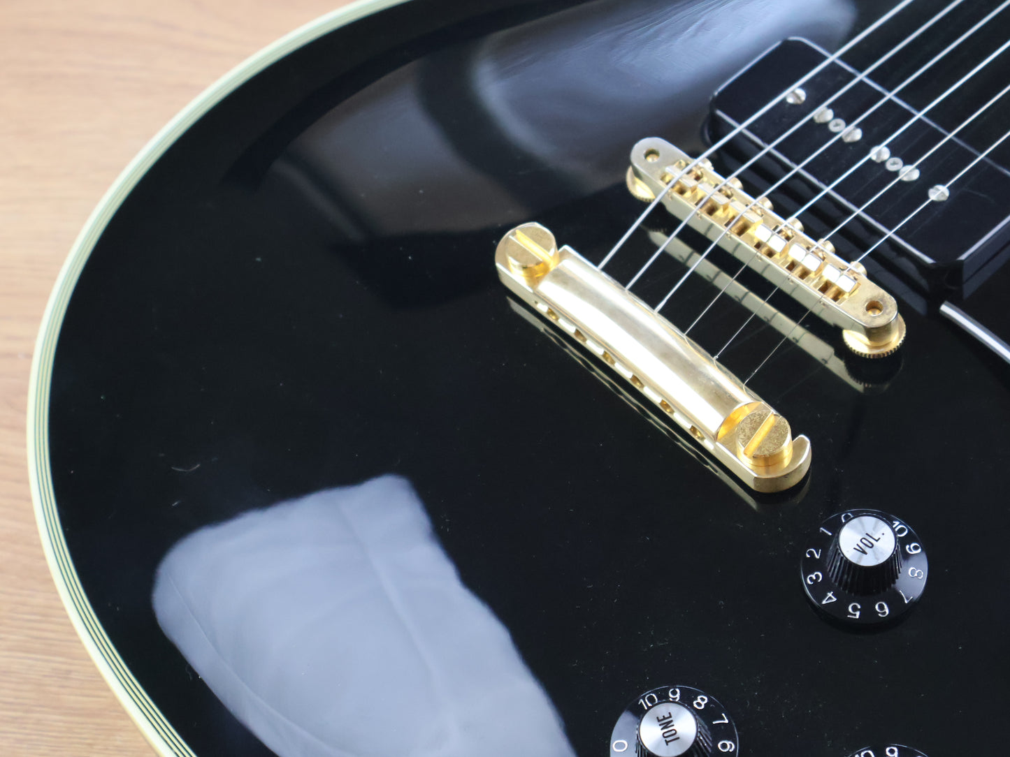2008 Edwards Japan E-LP-130CD/P Les Paul Custom w/P90's (Ebony)