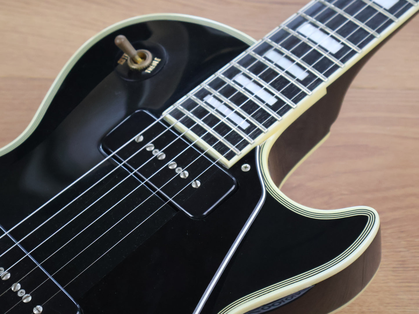 2008 Edwards Japan E-LP-130CD/P Les Paul Custom w/P90's (Ebony)