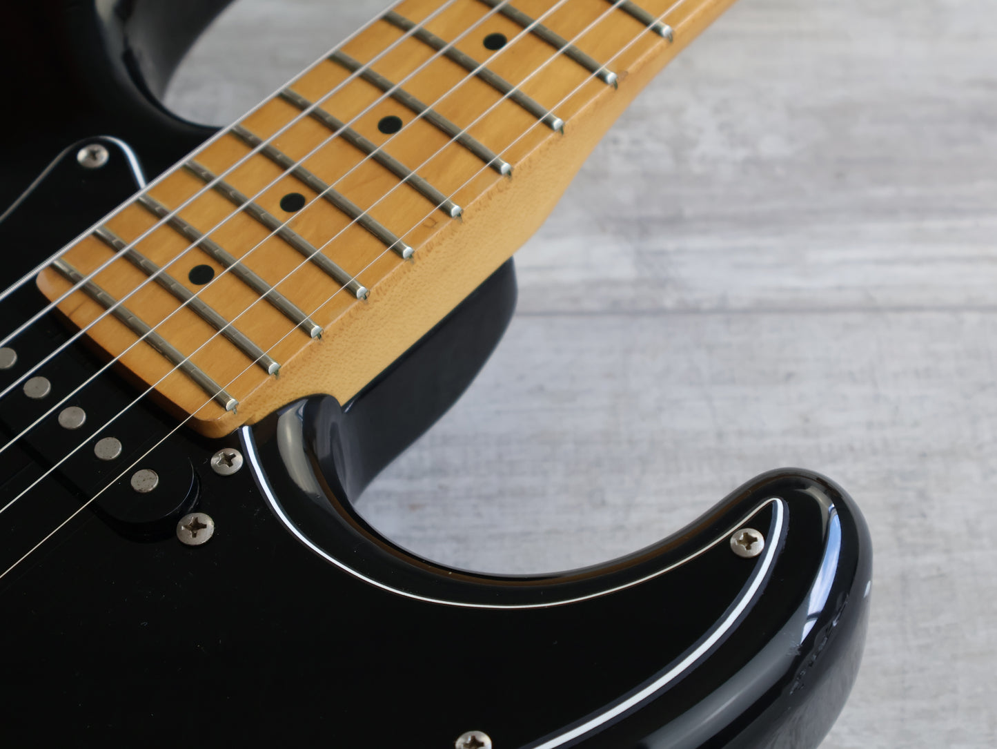 1987 Fender Japan STM55 Pro Feel "Medium Scale" Stratocaster (Black)