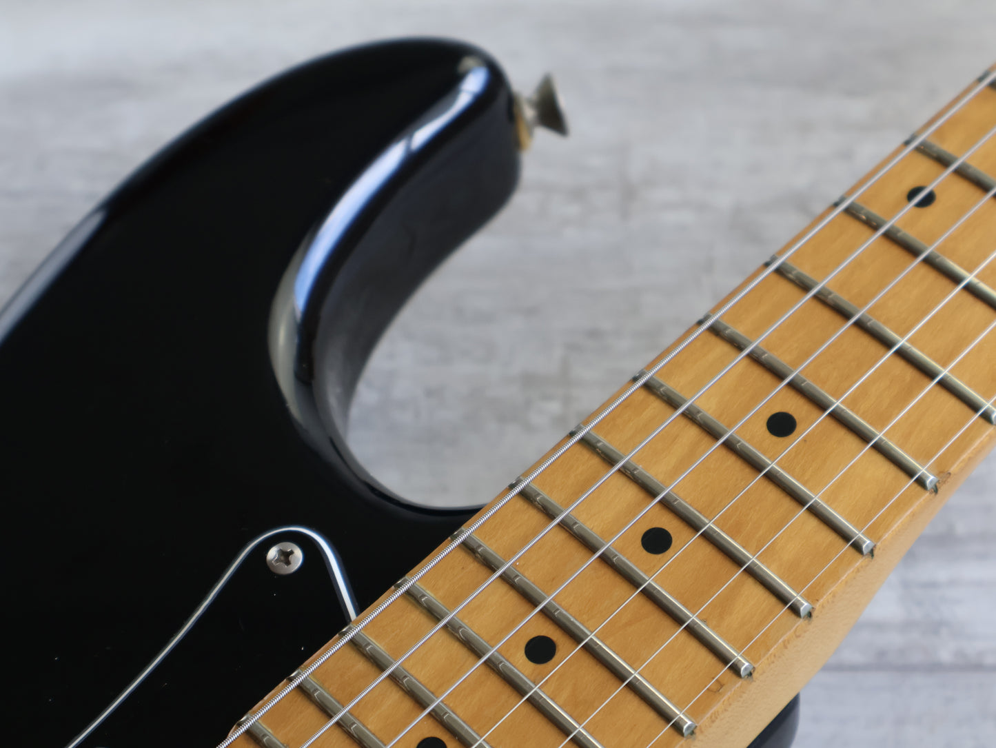 1987 Fender Japan STM55 Pro Feel "Medium Scale" Stratocaster (Black)