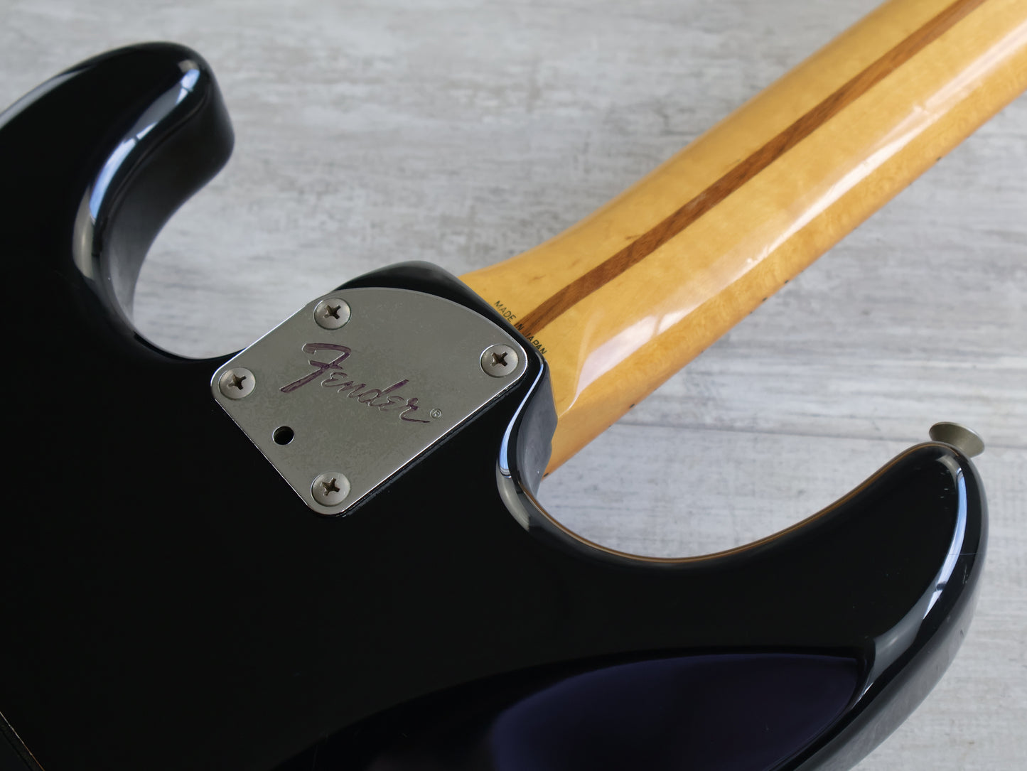 1987 Fender Japan STM55 Pro Feel "Medium Scale" Stratocaster (Black)