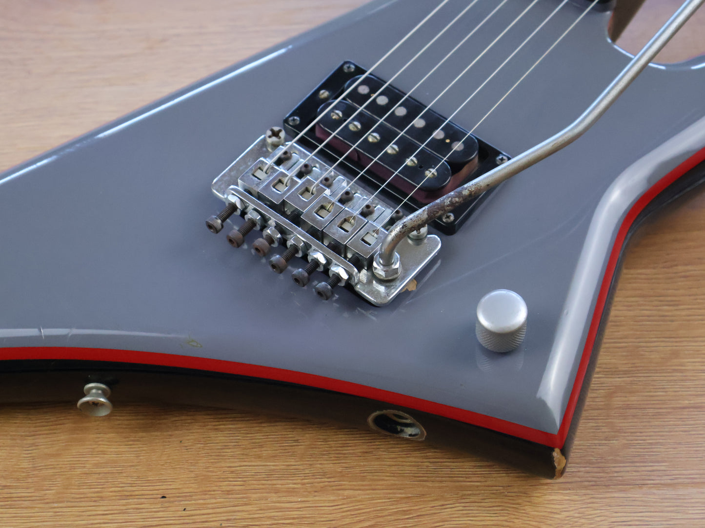 ESP Japan Mick Jones Death Dagger (Silver/Black)