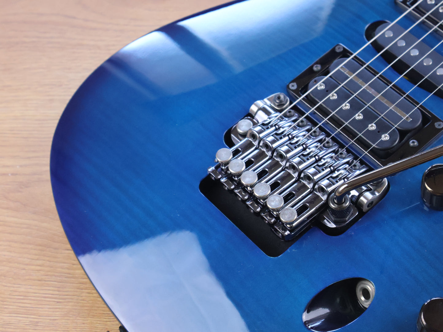 2010 Ibanez Prestige S5470F S-Series Saber HSH Superstrat (Sapphire Blue)
