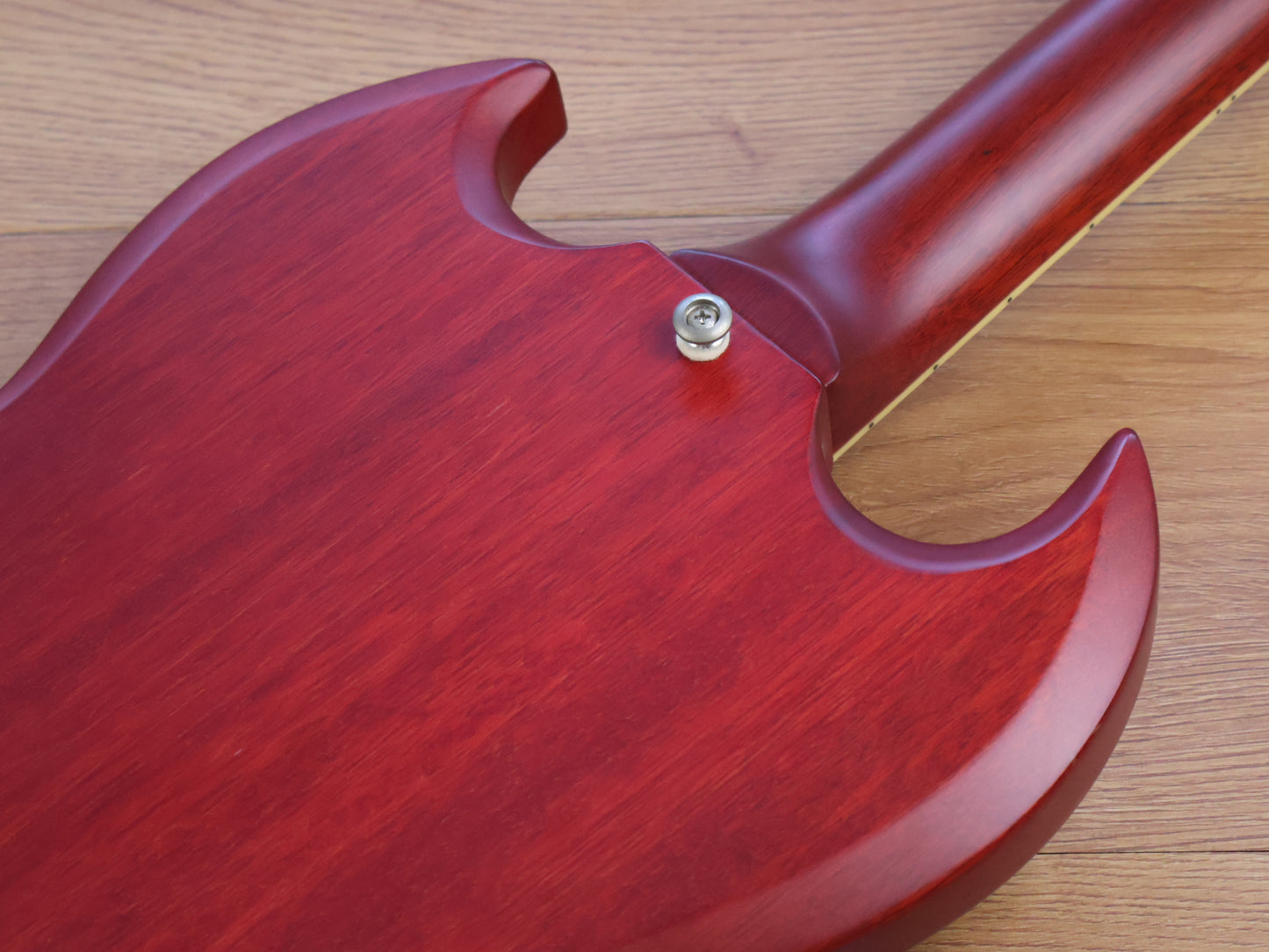 2002 Epiphone Korea (by Gibson) G-400 SG Double Cutaway (Satin Red)