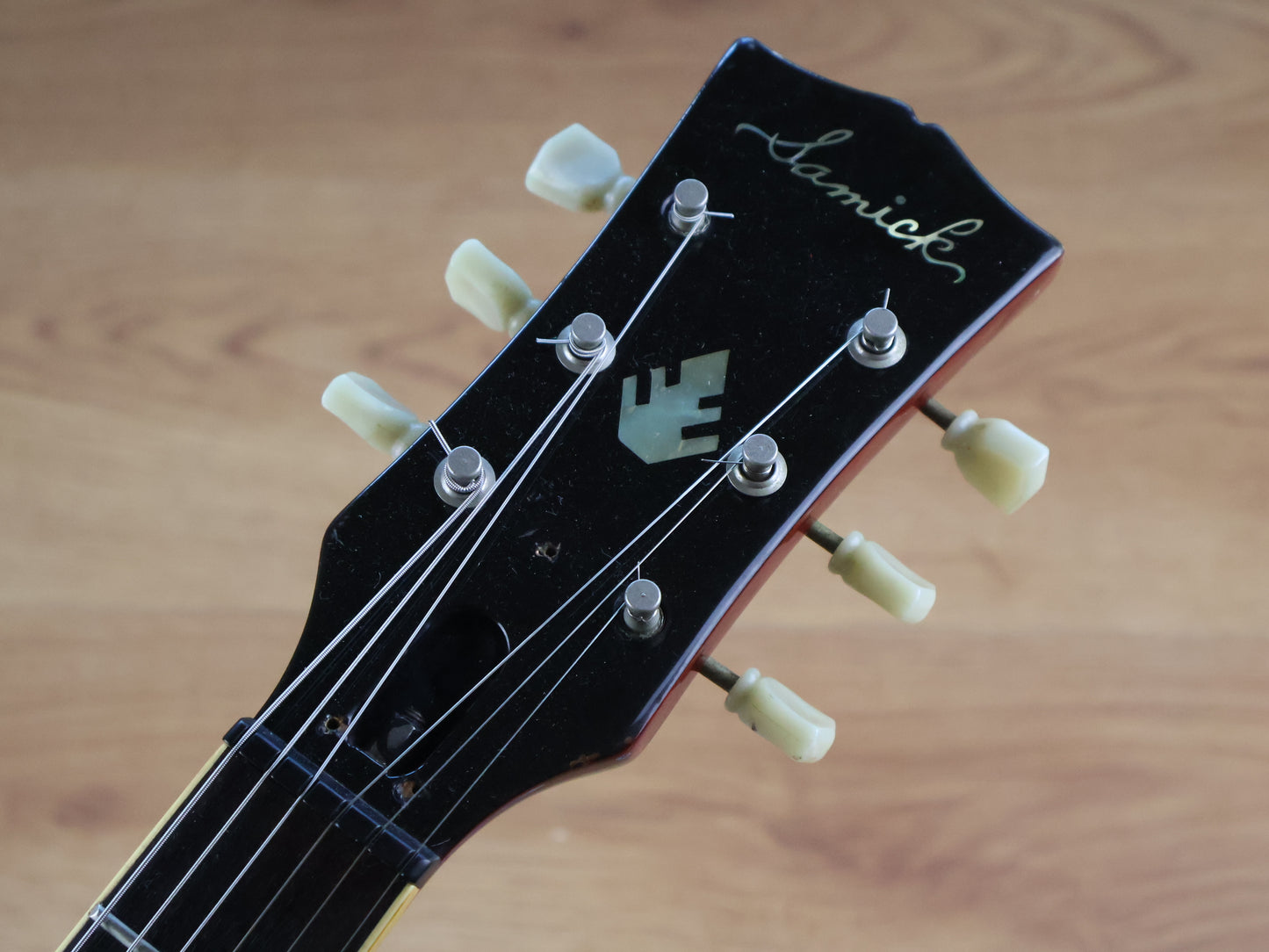 1990 Samick SG-7 Japanese Market SG Double Cutaway (Cherry Red)