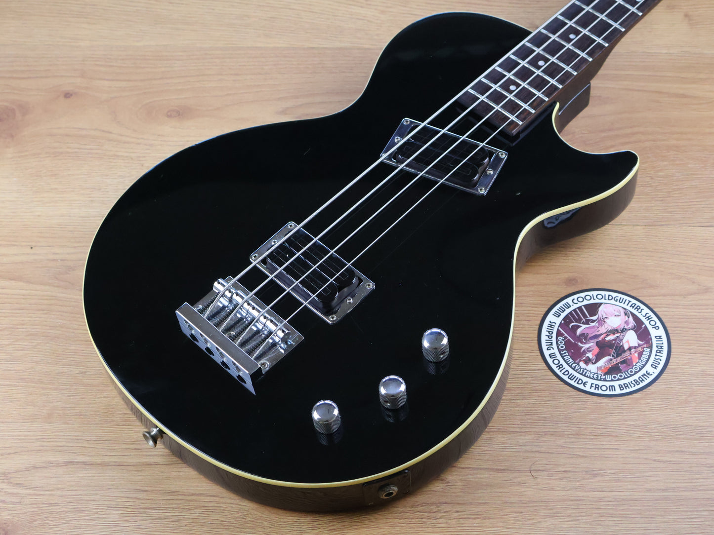 1980's Rockoon (by Kawai Japan) RCB-50 Les Paul Bass (Black)