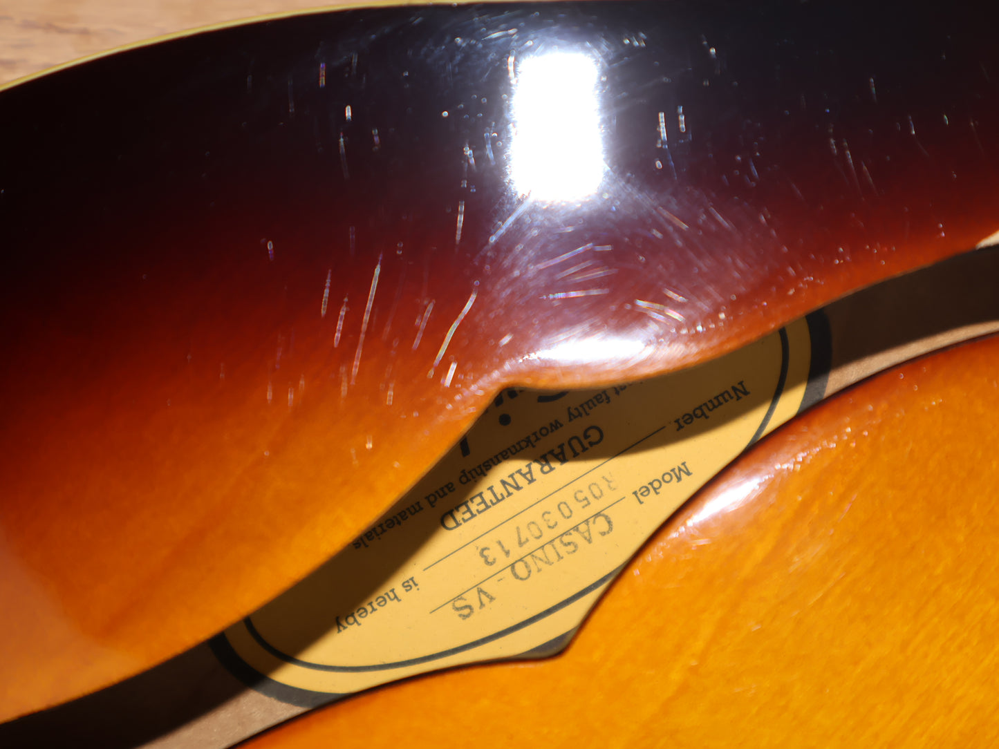 2005 Epiphone Casino Hollowbody Reissue - Paul McCartney (Sunburst)
