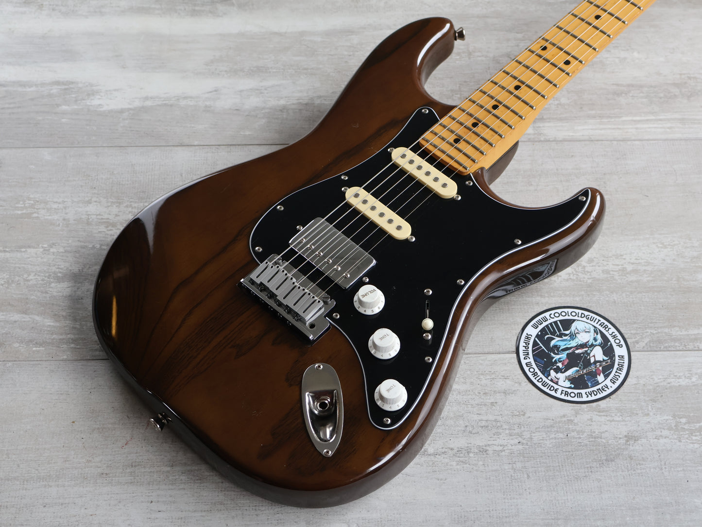 1991 Fender Japan STR-850 "Pro Feel" Order Made Stratocaster (See-Thru Brown)