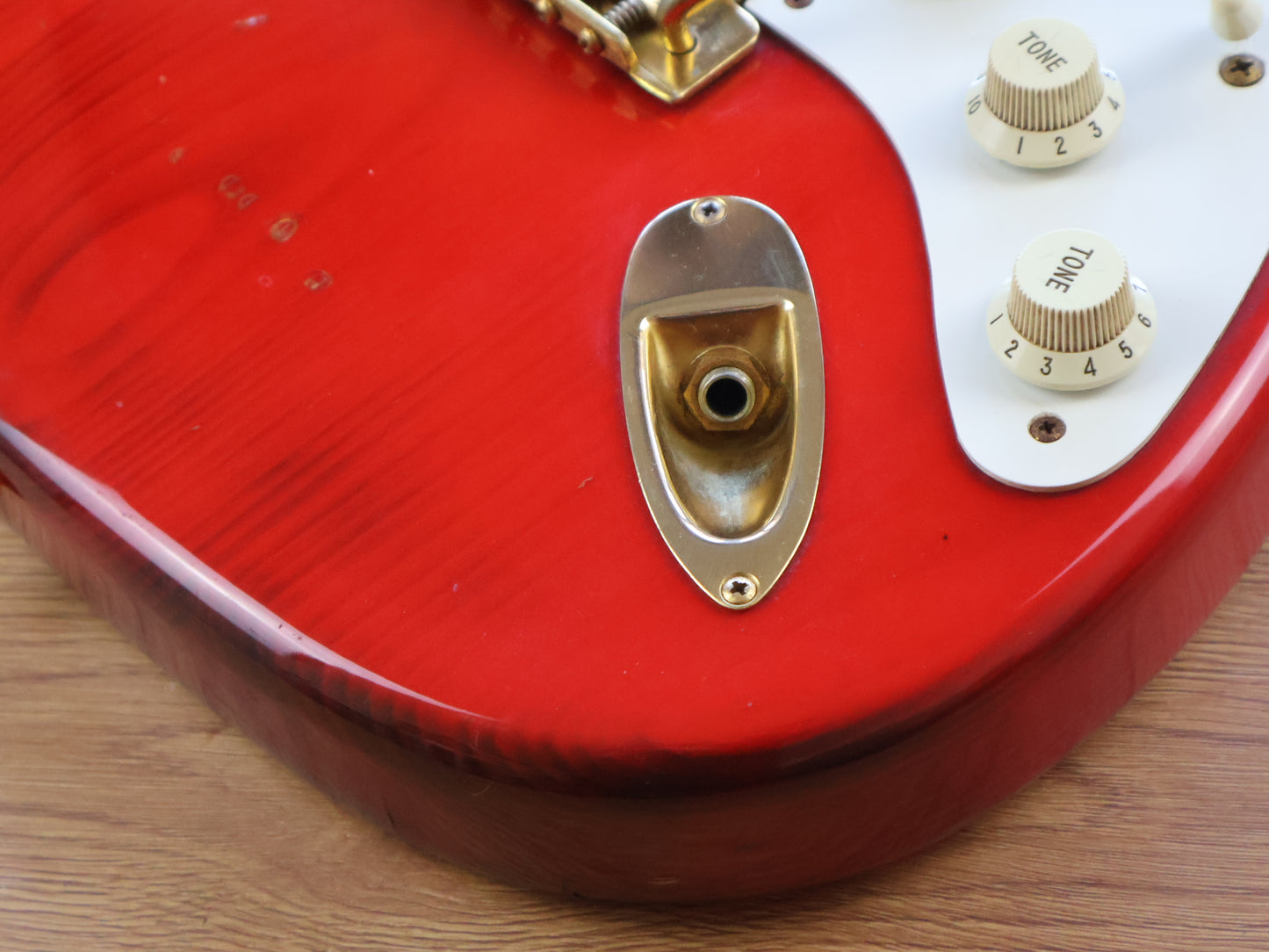 1993 Fender Japan ST57G-65 Custom Edition '57 Reissue Stratocaster (Charcoal Red)