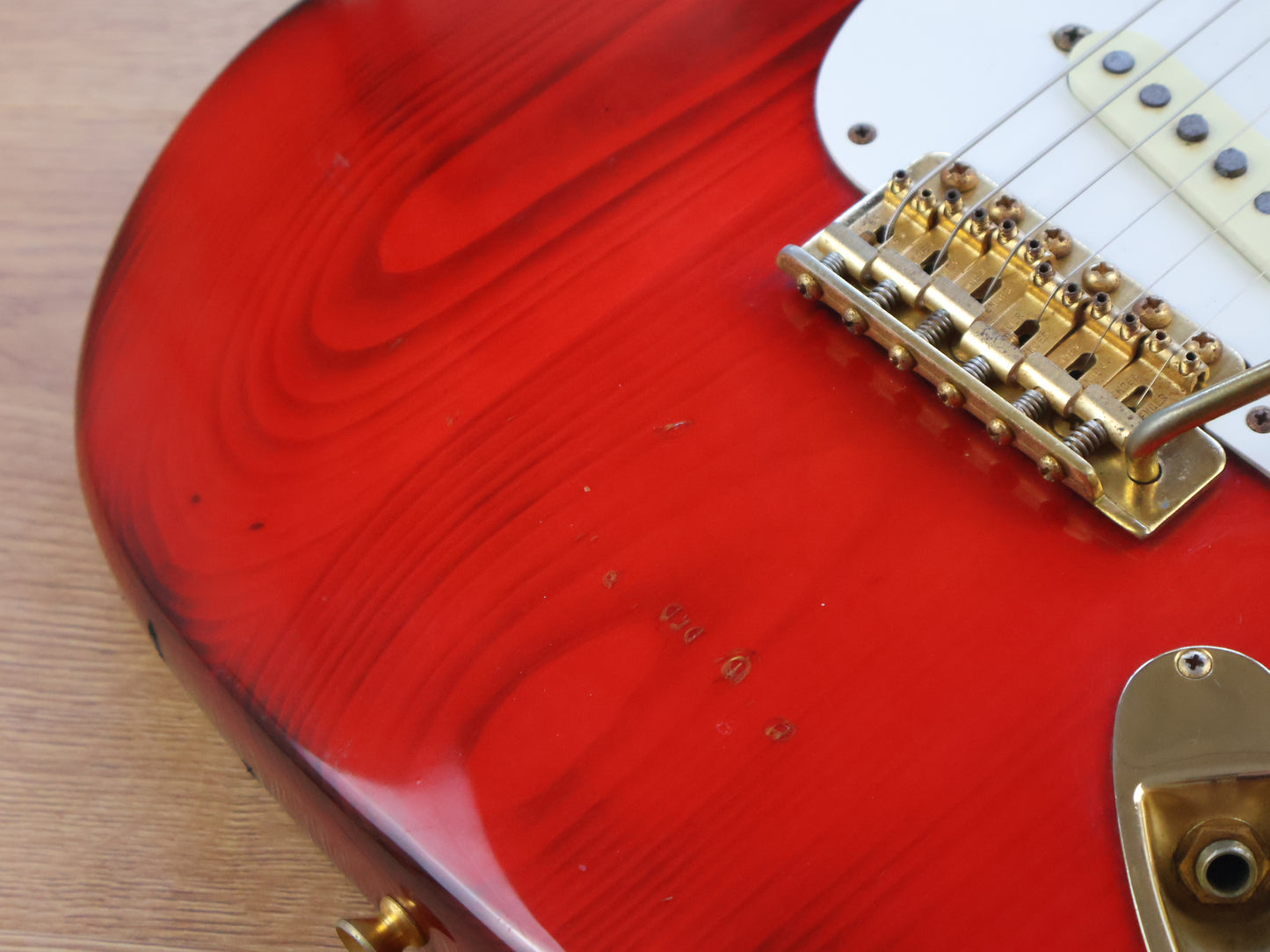 1993 Fender Japan ST57G-65 Custom Edition '57 Reissue Stratocaster (Charcoal Red)