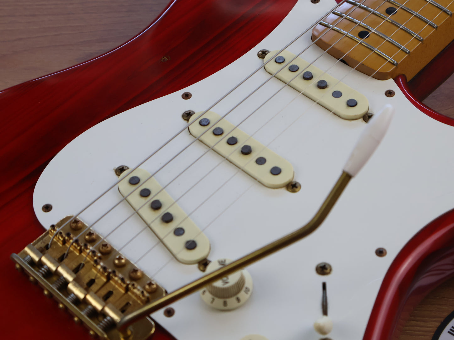 1993 Fender Japan ST57G-65 Custom Edition '57 Reissue Stratocaster (Charcoal Red)