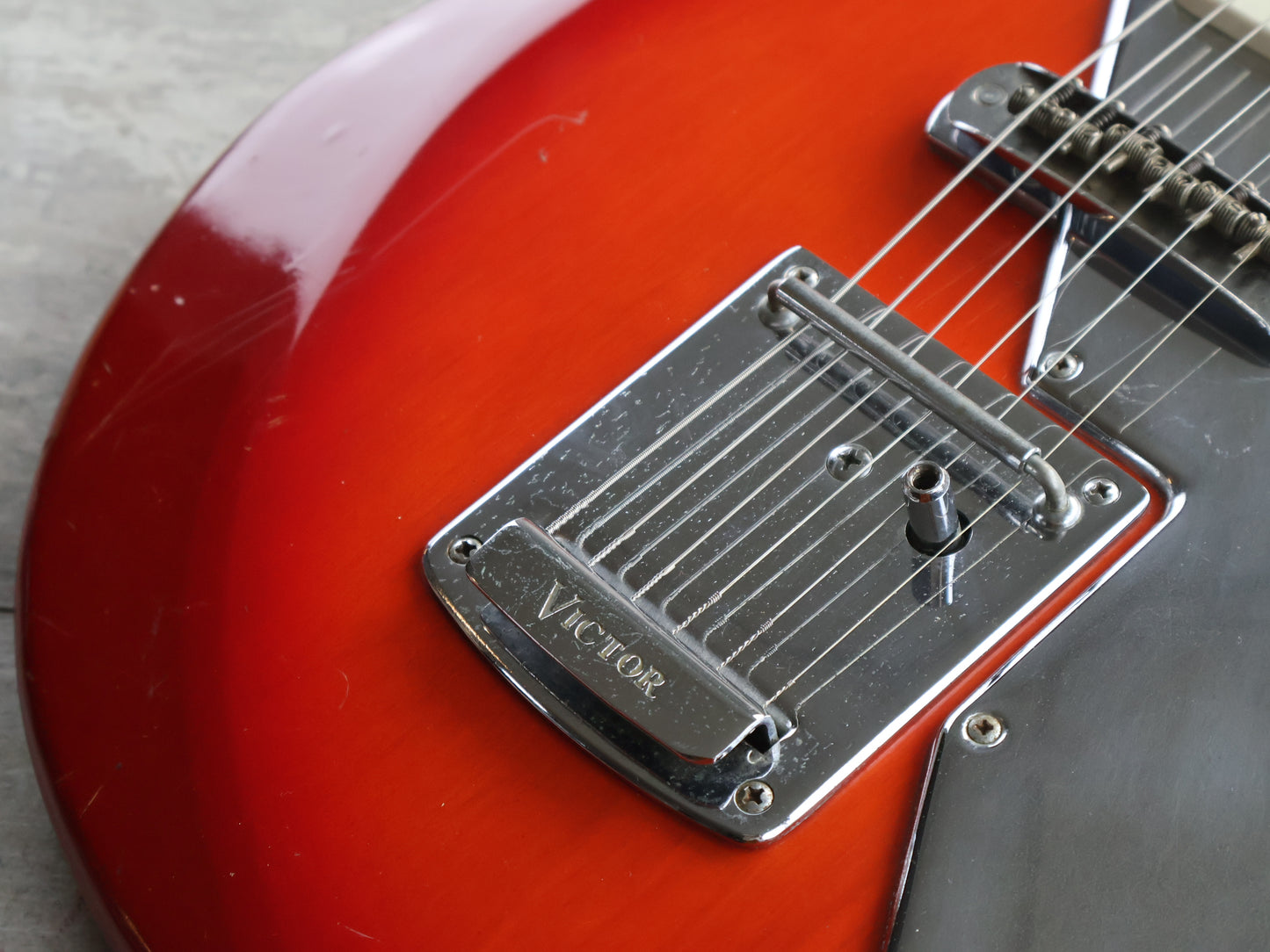 1960's Victor Japan SG-18 Bizarre Guitar (Red Burst)