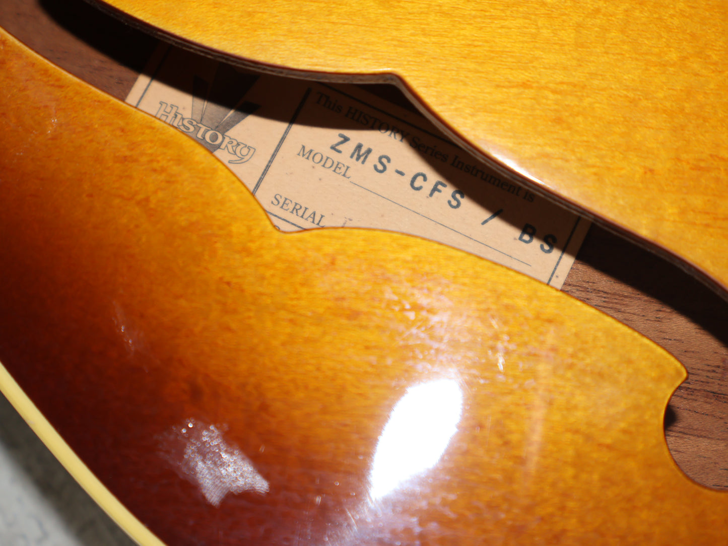 2003 History Japan (by Fujigen) ZMS-CFS ES-339 Semi-Hollowbody (Brown Sunburst)