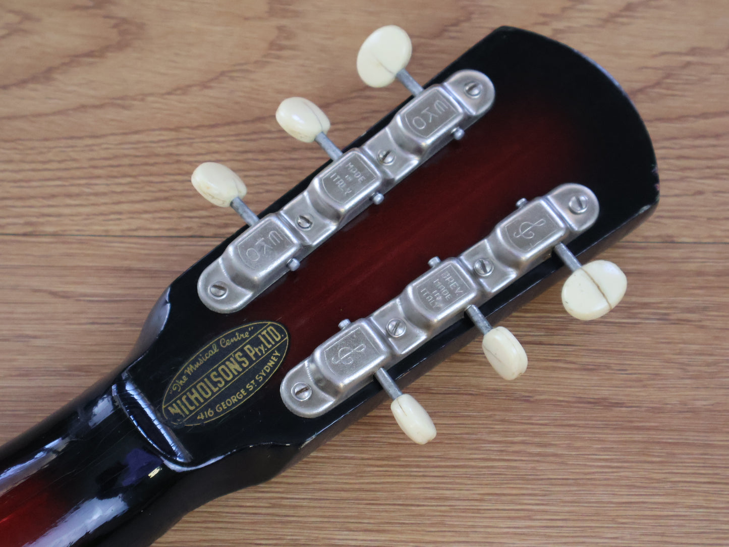 1960's Eko Italy Model 100 Acoustic Archtop (Red Burst)