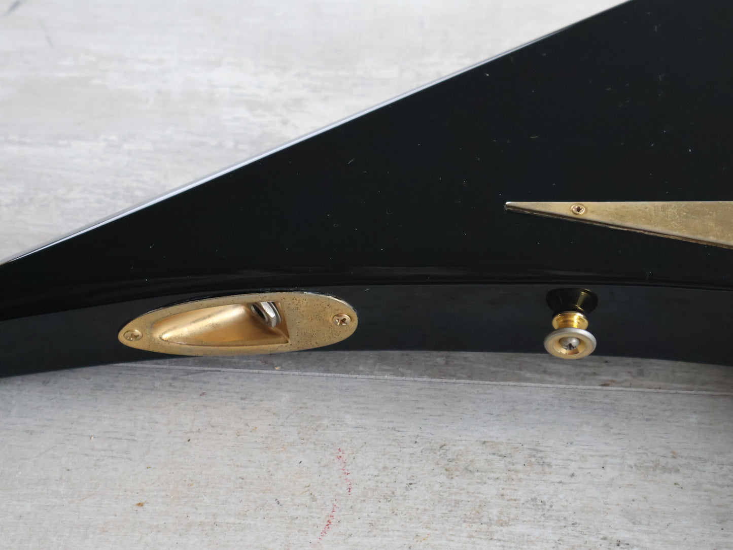 1996 Grover Jackson Japan Randy Rhoads Neckthrough Flying V w/EMG's (Black/Gold)