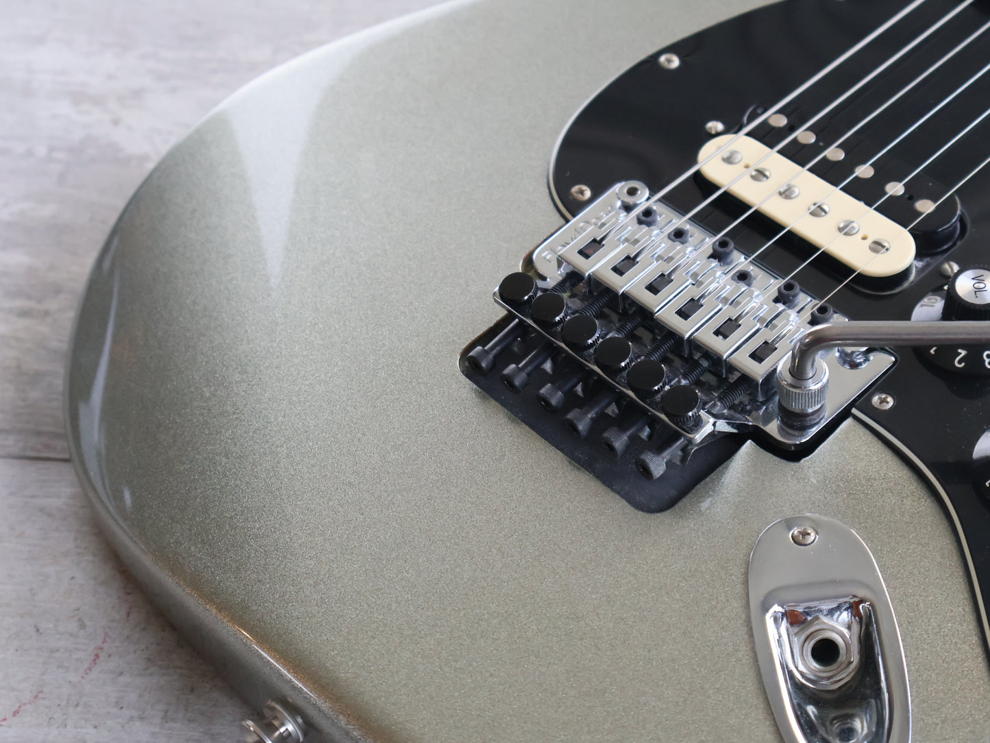 2014 Fender Blacktop HH Stratocaster w/Floyd Rose & Seymour Duncan's (Titanium Silver)