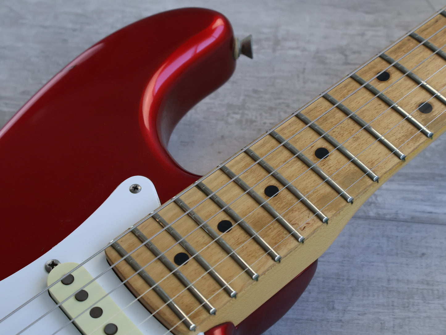 1990 Fender Japan "Hot Rod Reissue" HRR 50's Stratocaster (Candy Apple Red)