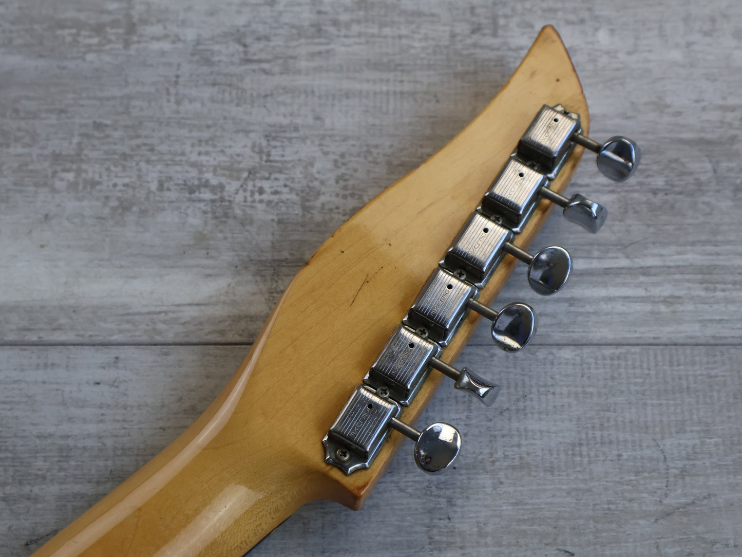 1983 Tokai Japan A-80D Talbo Blazing Fire Cast Aluminium Electric Guitar (Pearl White)