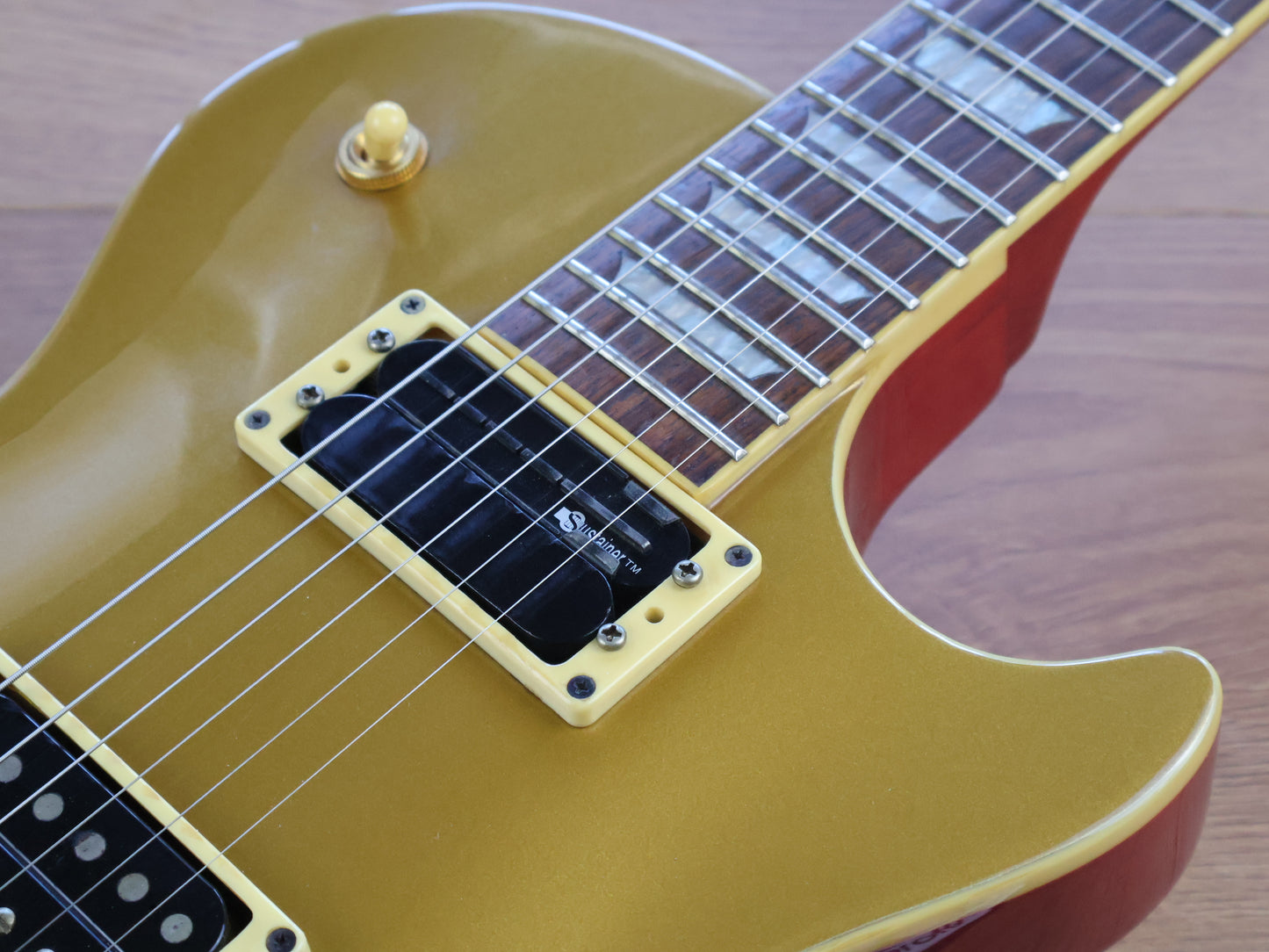 2004 Fernandes Robert Fripp Signature Model Goldtop Les Paul w/Kahler & Sustainer