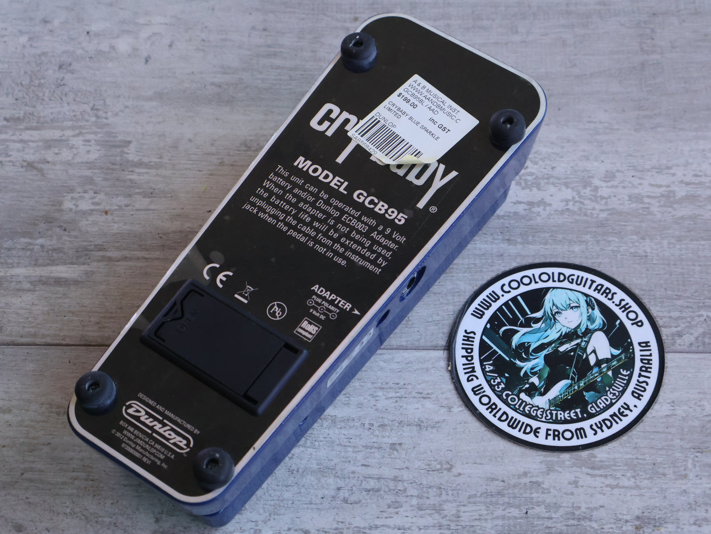 Dunlop GCB95 Cry Baby Wah Limited Edition "Blue Sparkle"