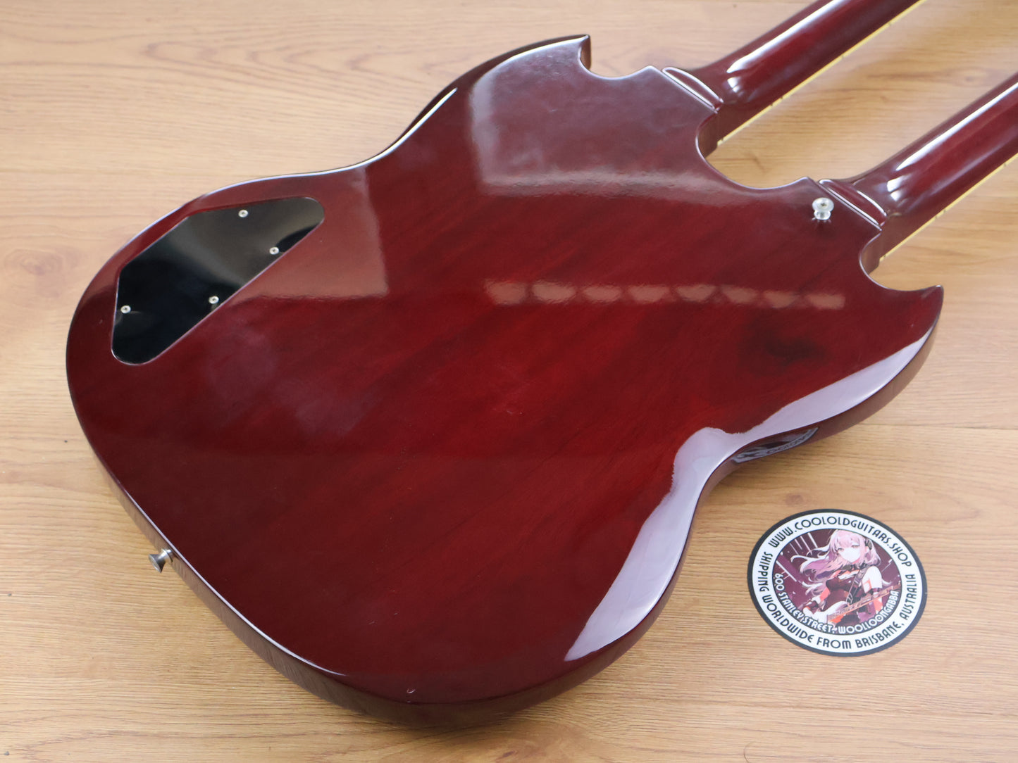 1992 Burny Japan RSG-140 Double Neck 6/12 SG (Cherry Red)
