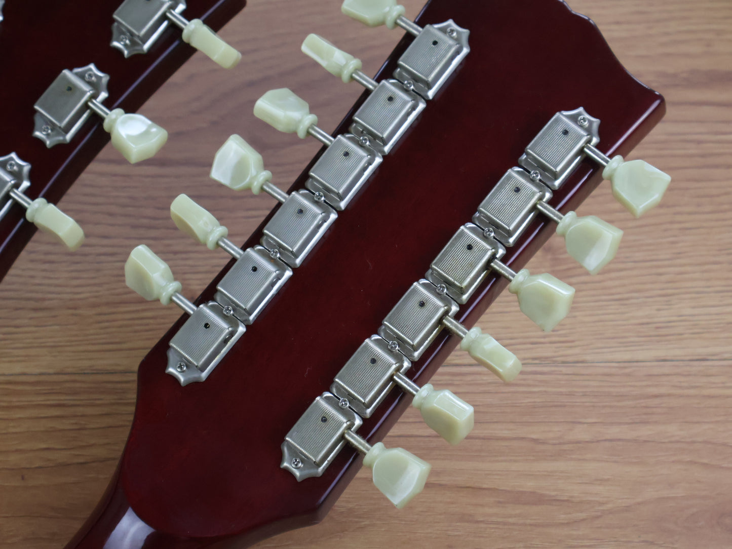 1992 Burny Japan RSG-140 Double Neck 6/12 SG (Cherry Red)