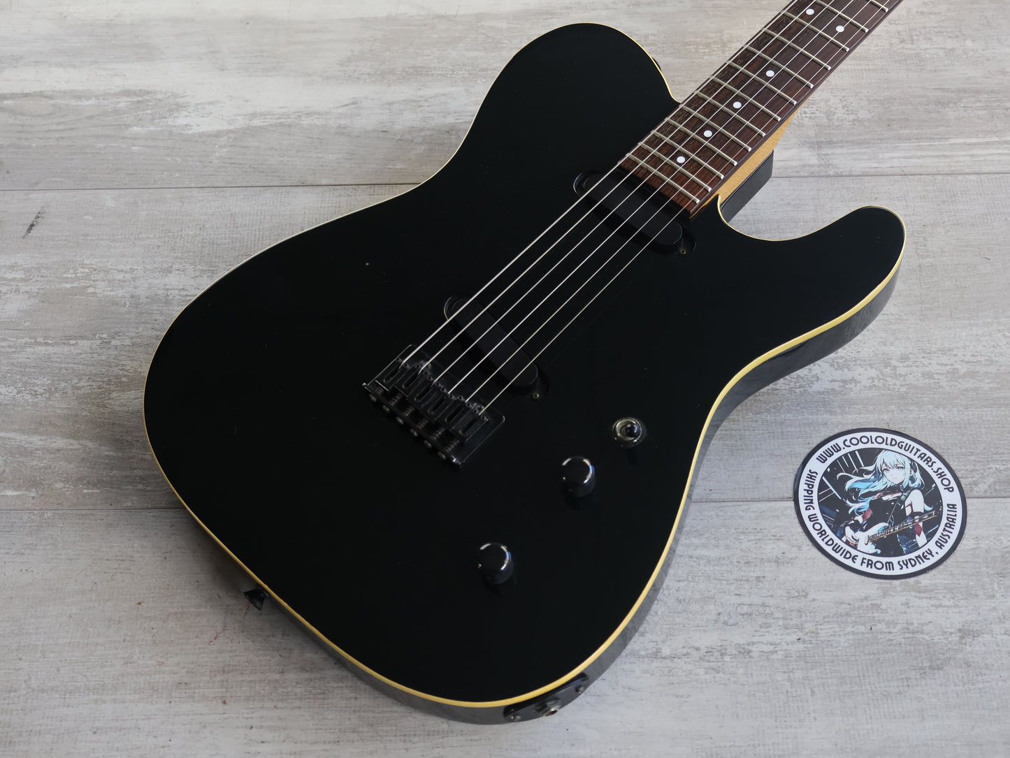 1990 Fernandes Japan TEJ-70 Contemporary Twang-Style (Black)