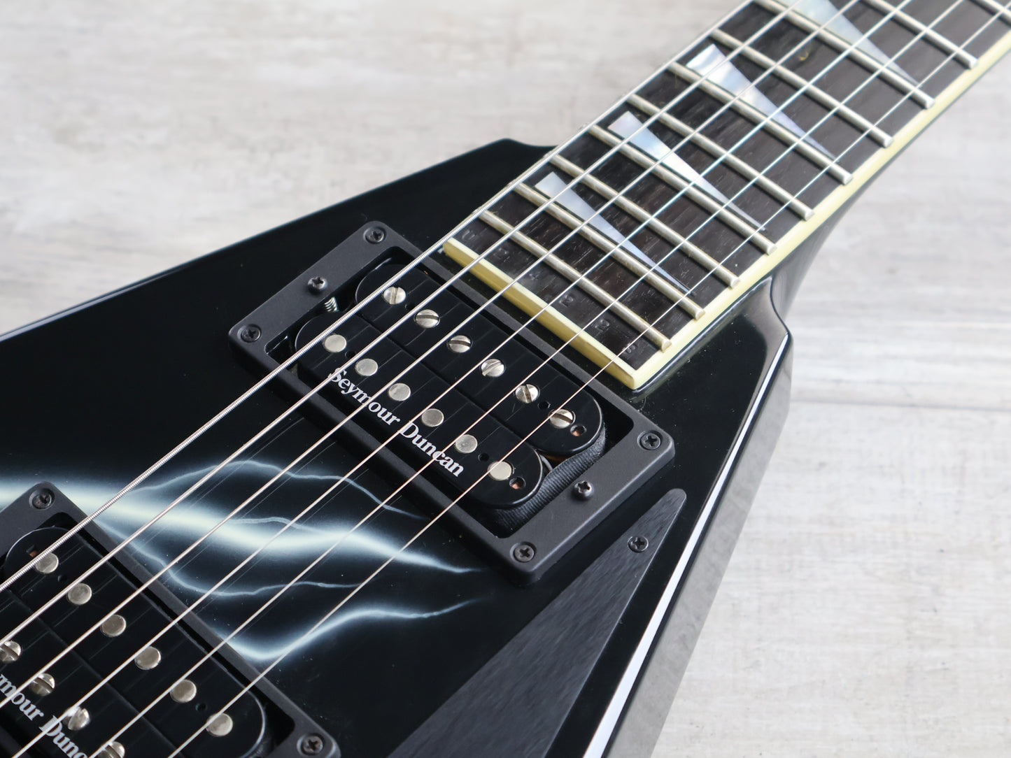 2013 Jackson USA Custom Select RR1 Rhoads Flying V (Lightning Sky)