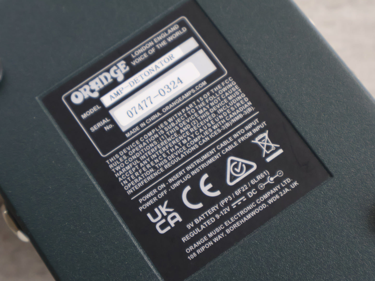 Orange Amp-Detonator ABY Amp Switcher Pedal